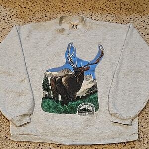 Vintage National Wildlife Federation Bull Moose Sweatshirt